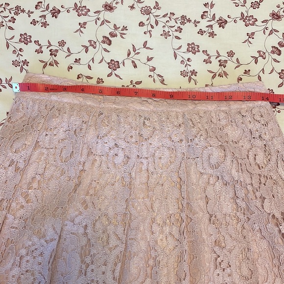 Atlantic Pacific X Halogen Pink Lace Midi Skirt - Picture 2 of 6